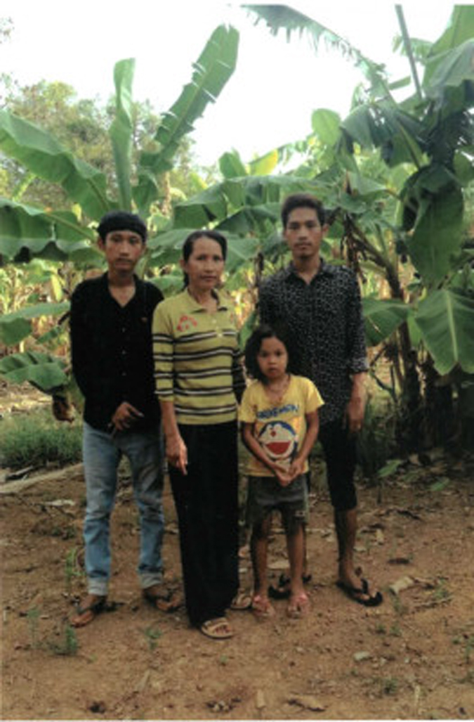 Sophea’s Family in Battambang at a Banana Farm.